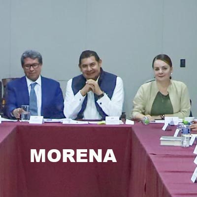 Aspirantes al senado y diputaciones federales por Morena, cierran filas