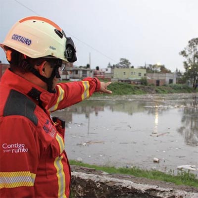 Alertan por altos niveles de agua en vasos reguladores de Puebla capital