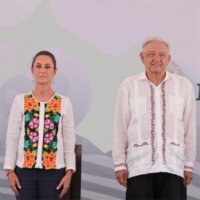 Expresan AMLO y Sheinbaum apoyo a Rocha Moya durante visita a Sinaloa