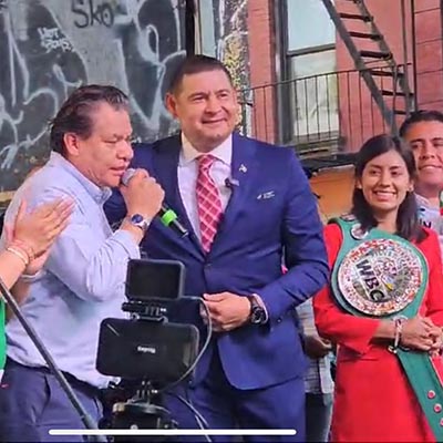 Alejandro Armenta reconoce contribución de migrantes poblanos desde Estados Unidos