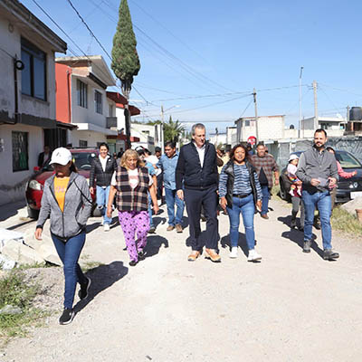Anuncia Pepe Chedraui proyecto de pavimentación en la colonia Guadalupe Hidalgo