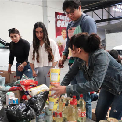 Juventudes armentistas envían ayuda a Guerrero, para a afectados por el Huracán John