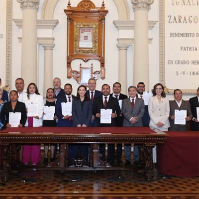 Rinden protesta presidentas y presidentes de juntas auxiliares del municipio de Puebla
