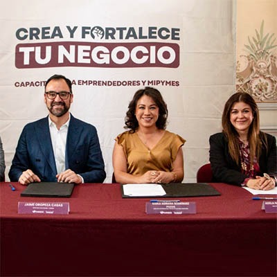 Acuerdan Gobierno de la Ciudad y Nafin capacitaciones gratuitas a emprendedores y MiPymes