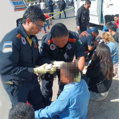 8 lesionados en accidente en el periférico