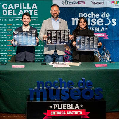 Anuncian segunda Noche de Museos 2025 en la ciudad de Puebla