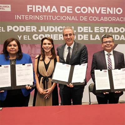 Gobierno de la Ciudad y Poder Judicial firman convenio en favor del fortalecimiento institucional