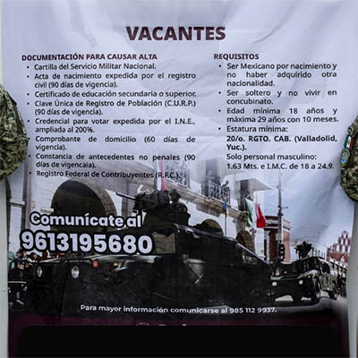 Abierto el Reclutamiento SEDENA para soldado de caballería en la Bolsa de Trabajo municipal