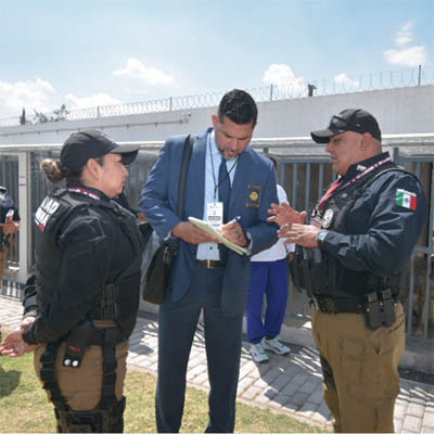 Recibe la SSC a grupo de auditores del programa CALEA para obtener reacreditación