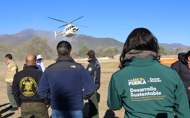 Combate inmediato y coordinado de incendios forestales en la zona Puebla-Tlaxcala