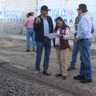 Supervisa Contraloría Municipal ejecución de obras públicas en la zona de Clavijero, y Satélite Magisterial