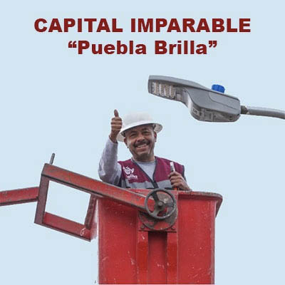 Puebla Brilla llega a Maravillas, con Pepe Chedraui el fraccionamiento cuenta con alumbrado LED al 100%