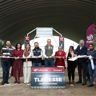 Entrega Pepe Chedraui obra educativa en la Primaria General Tlanesse