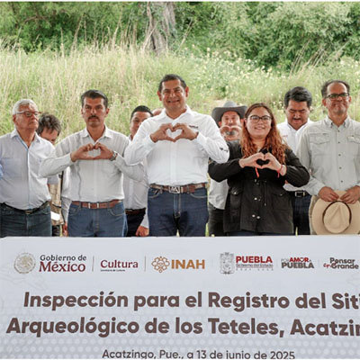 Acatzingo Puebla en el mapa mundial con rescate de zona arqueológica