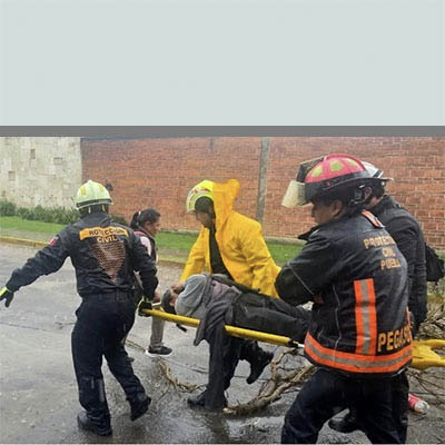 Atiende Protección Civil Municipal a mujer lesionada por caída de árbol
