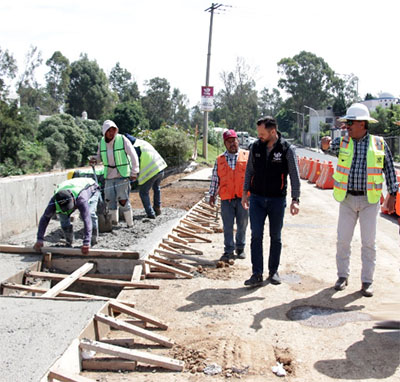 Supervisa Gobierno de la Ciudad construcción de muro de contención en límites del Río Alseseca
