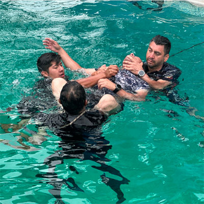 Elementos de la SSC participan en curso de Rescate en Aguas Torrenciales