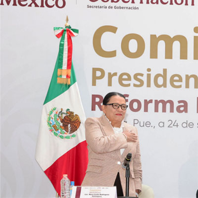 La reforma electoral responde a una exigencia ciudadana: Rosa Icela Rodríguez