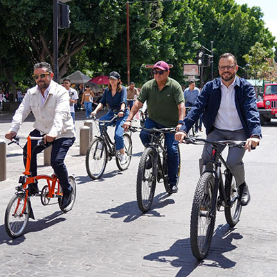 Realiza Gobierno de la Ciudad rodada ciclista por el Día Mundial sin Automóvil