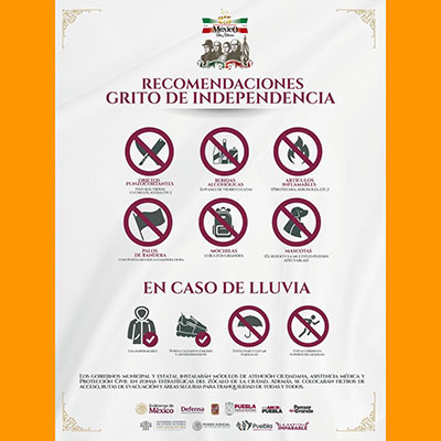 Exhorta Gobierno de la Ciudad a disfrutar con seguridad el Grito de Independencia