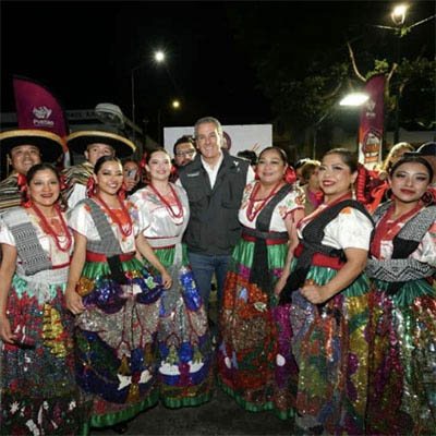 Puebla Brilla en San Jerónimo Caleras; Inaugura Pepe Chedraui modernización de 618 luminarias LED