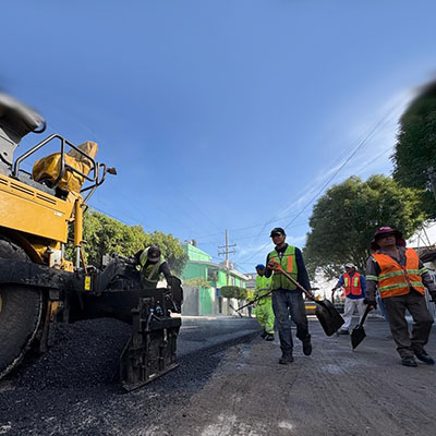 Impulsa Gobierno de la Ciudad mantenimiento vial en la colonia Aquiles Serdán