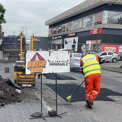 “Bacheando Puebla” favorece vialidades en torno a mercados y centros de abasto