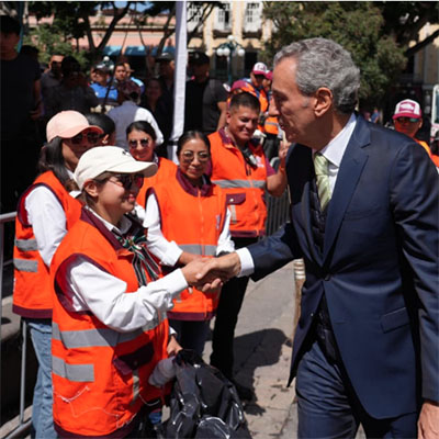 Refuerza OOSL acciones de limpieza tras el desfile y celebraciones patrias en la capital