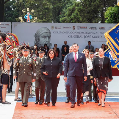 Puebla honra a Jose Ma. Morelos y Pavón, forjador de una Nación con justicia y libertad