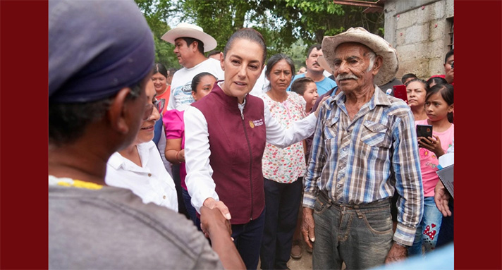 Concluye Presidenta gira por Puebla: inicia censo de daños en viviendas de Pantepec