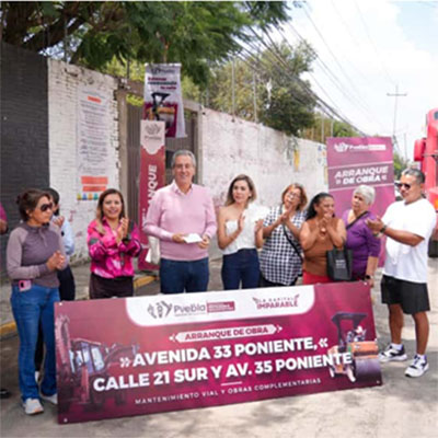 Arranca Gobierno de la Ciudad rehabilitación vial en avenida 33 Poniente