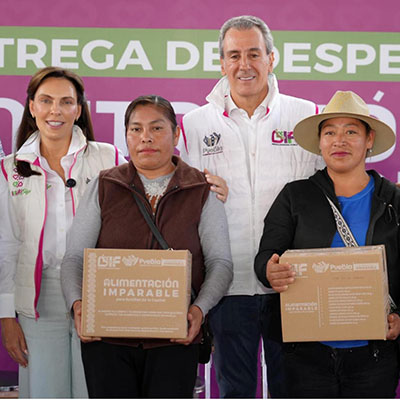 Gobierno de la Ciudad entrega apoyos alimentarios en juntas auxiliares