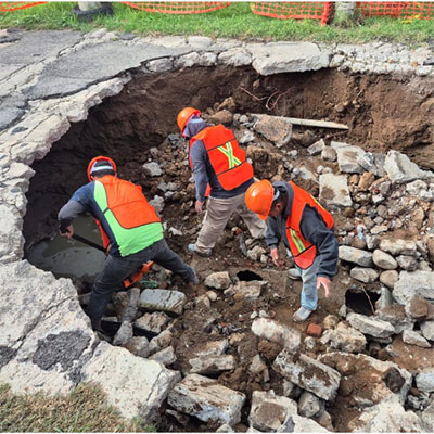 Intensifica Gobierno de la Ciudad atención a afectaciones en la infraestructura vial