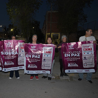 SSC: continúan recorridos y encuentros con vecinos de colonias al sur de la ciudad