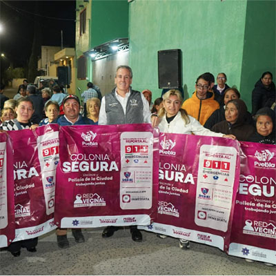 Lleva Pepe Chedraui tecnología LED a la colonia Santa Lucía con Puebla Brilla