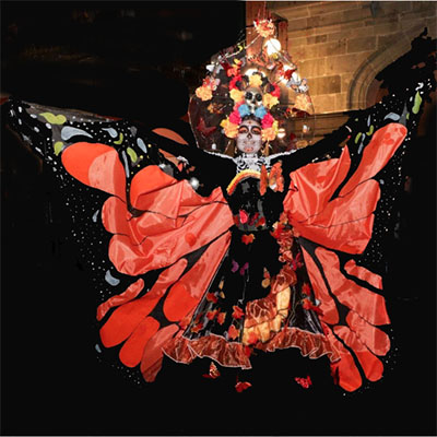 Inauguran videomapping conmemorativo al Día de Muertos con luz y tradición