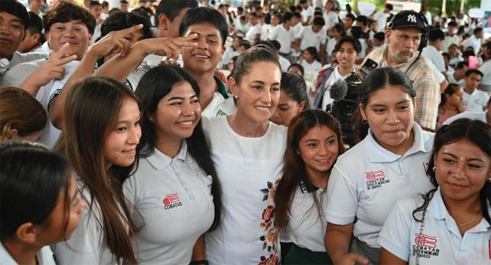 Reprueba la Presidenta marchas violentas; “muy pocos jóvenes” participaron