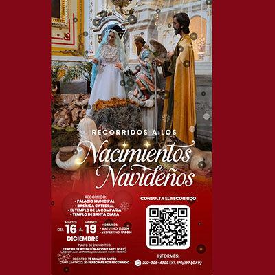 Invita Gobierno de la Ciudad a Recorrido por Nacimientos del Centro Histórico