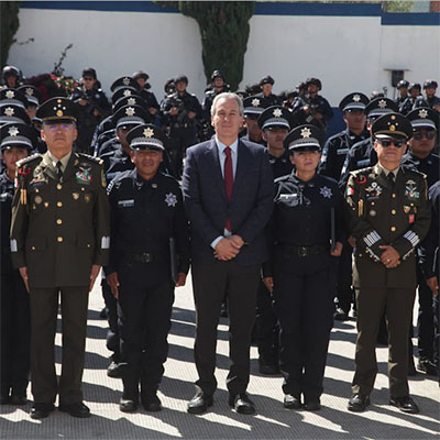 Graduación de cadetes de la Academia de Formación y Profesionalización Policial de la SSC