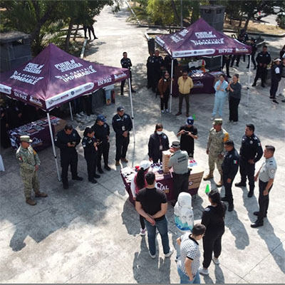 Realiza SSC Rally “Vive sin Drogas” con vecinos de La Paz