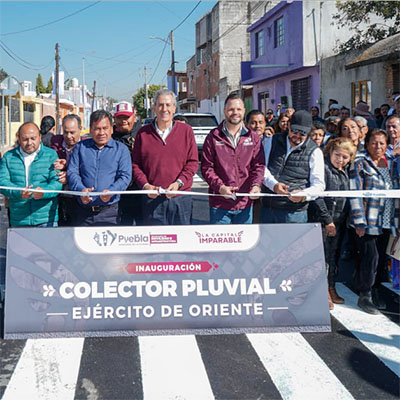 “Ciudad Imparable” entrega Colector Pluvial en la colonia Álamos Vista Hermosa