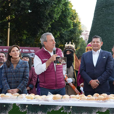 Alcanza Puebla capital récord Guinness de la rosca de Reyes monumental más grande del mundo