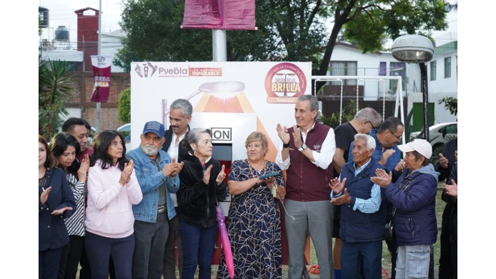 Con Puebla Brilla, Pepe Chedraui moderniza el 100 por ciento del alumbrado en Plazas Amalucan