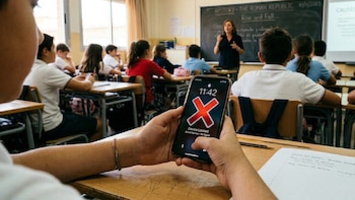 A partir del 3 de noviembre entra en vigor regulación del uso de celulares durante la jornada escolar en Educación Básica